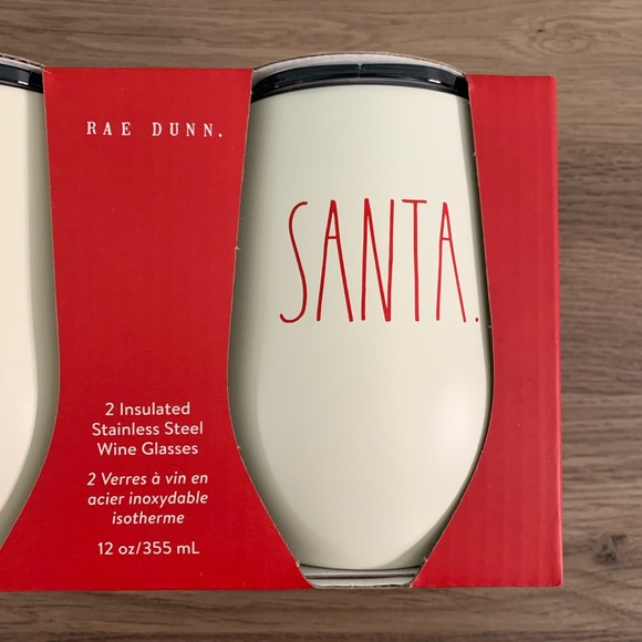 NIB Rae Dunn Christmas Insulated Wine Tumbler Set - Picture 3 of 4